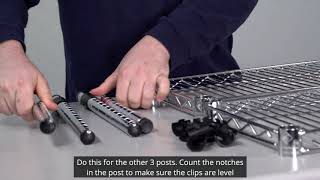 How to Assemble Your Wire Shelving [upl. by Nednyl]