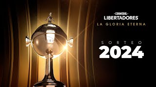 EN VIVO  SORTEO FASES PREVIAS  CONMEBOL LIBERTADORES 2024 [upl. by Ellainad]