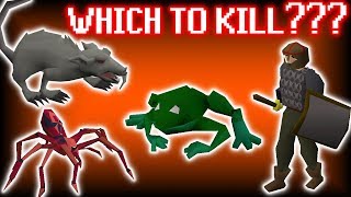 OSRS Killing Guards Deadly Red Spiders and FrogsRats in F2P  Low Level Training [upl. by Ophelia683]