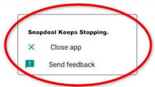 Snapdeal App Keeps Stopping Problem Solutions Android amp iOS Phones [upl. by Ahkeber986]