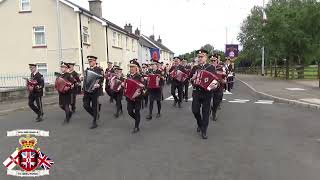 Ballinamallard Accordion Band  Ballinamallard District No 6 Church Service Parade 2024 [upl. by Normand]