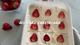 NO BAKE CHEESECAKE RECEPT [upl. by Salomie]