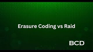 Erasure Coding VS Raid [upl. by Llennod88]