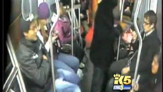 Seattle armed iPod thief gets instant justice on the bus [upl. by Ylellan118]