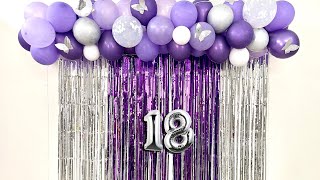 Sweet 18th Birthday Celebration Balloon Decoration [upl. by Fritts]