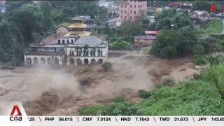 Nepal assesses damage as 200 killed in floods landslides triggered by heavy rainfall [upl. by Nollahs]