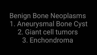 Lucent bone lesions Grossly expansile differential diagnosis [upl. by Jolda]