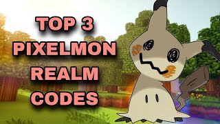 TOP 3 BEST PIXELMON REALM CODES FOR BEDROCK EDITION [upl. by Htrap]