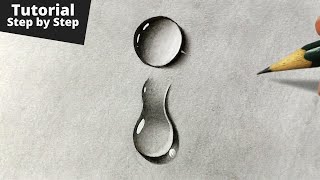 How to Draw Realistic Water Drops for Beginners [upl. by Lauhsoj428]