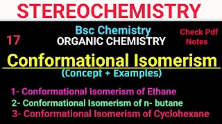 Conformational Isomerism EthanenButaneCyclohexane bscchemistry isomerism itschemistrytime [upl. by Aztiraj]