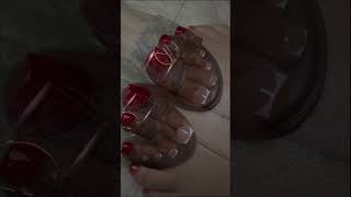 HOW TO FRENCH ACRYLIC TOES ACRYLIC OVERLAY ON TOES [upl. by Grossman]