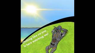 Cogman chills nearby the beach transformers cogman [upl. by Ylenats279]