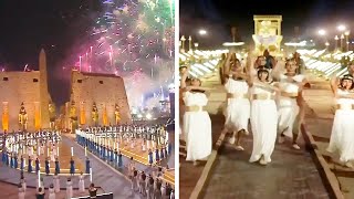 Egypt Held A Huge Parade To Open A 3000YearOld Avenue Of Sphinxes And It Was Spectacular [upl. by Aiciram]