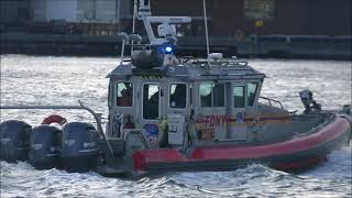 FDNY Marine Battalion and Marine 6 respond to Box 8039 [upl. by Gildea]