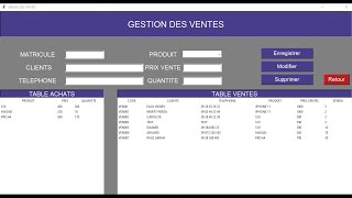 Logiciel de vente  python tkinter  base de donnée mysql tutoriel [upl. by Cyrus]