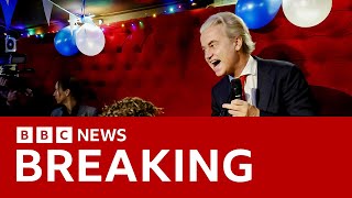 AntiIslam populist Geert Wilders wins Dutch election  BBC News [upl. by Helbonnah728]