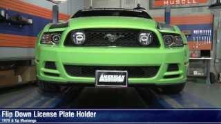 Mustang Flip Down License Plate Holder  Motorized and Manual 7914 All Review [upl. by Ashton]