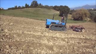 LANDINI 6500 da Montagna a cingoli estirpatura del terreno [upl. by Cissiee470]