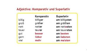 Komparativ und Superlativ [upl. by Norrahc]