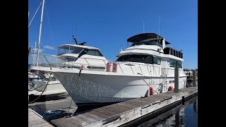 1990 54 Hatteras Extended Deck [upl. by Ocsisnarf]