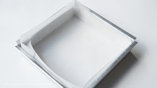 How to Line a Square Baking Pan with Parchment Paper [upl. by Nazus]