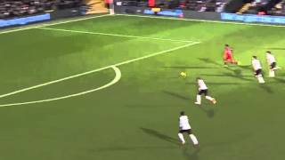 Gerrard Assist to Sturridge vs Fulham [upl. by Ahsilrac115]