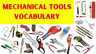 Mechanical Tool Names in English with Pictures  Mechanical Tools Vocabulary  Hand Tools toolnames [upl. by Yennek]