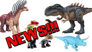 NEWS Mattel Jurassic World Mapusaurus amp Bajadasaurus revealed [upl. by Pascal696]