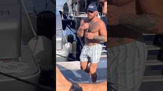 Conor McGregor is seen running through the streets of Puerto Banus mcgregor training puertobanùs [upl. by Zerline151]