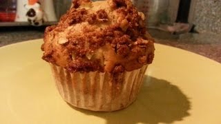 How To Make Apple Oatmeal Muffins With Struesel Topping [upl. by Anikas]