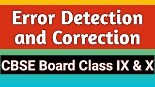 Error Detectionamp CorrectionEditingOmission Passage CBSE Board Exam [upl. by Kenwrick394]