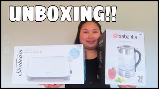 UNBOXING  BRABANTIA Kettle  SUNBEAM Toaster  Bani NZ [upl. by Torrance724]