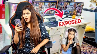 I Hid In My Gaming Room 🎮 For 24 Hours Challenge SHE HAD NO IDEA 😱  SAMREEN ALI [upl. by Westney313]