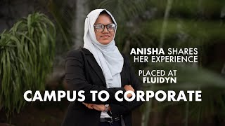 BTech Brilliance to Fluidyn SuccessStory Anisha Fatima [upl. by Jem]