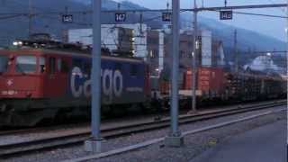 SBB Re 66 quot11645 Colombier quot arriving in Thun 160311 [upl. by Megan22]