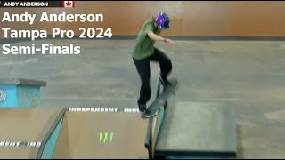 Andy Anderson Tampa Pro 2024 SemiFinals [upl. by Maon]