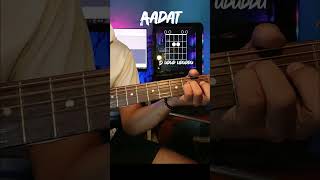 Aadat Guiter Chords atifaslam aadat cover [upl. by Yoshio341]