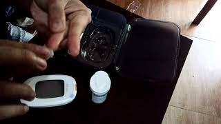 unboxingreview of glucometer INDOPLAS ELITE TOKYO JAPAN IGM 103 from LAZADA [upl. by Euqnomod]