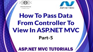 05  View Data In ASPNET MVC  Passing Data From Controller To View  ViewData  MVC HindiUrdu [upl. by Slen]