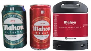 Philips Perfectdraft Pro Mahou Triple 48 amp 55 ABV CLASICA 2X Spain Brewed Cans [upl. by Sheaff638]