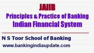 JAIIBPrinciples amp Practice of Banking Indian Financial System [upl. by Dorothy880]