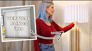 Turn Vertical Blinds into Modern Art Deco Floor Lamp [upl. by Cristi]