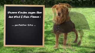 Wind amp Rain Fleece Hundemantel  HUNDunterwegsde [upl. by Ahcrop]