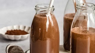 Healthy Chocolate Milk with Cocoa Powder [upl. by Abe39]