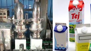 Tetra Pack Machine with Cap for 250ml 500ml 1 Litre  Tetra Pak Machine for Milk Juice amp more [upl. by Roxine]