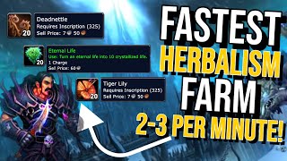 This HERBALISM stealth farm is actually insane 1 Herb per minute WOTLK Classic [upl. by Etienne]