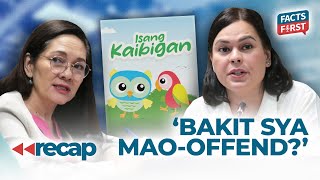 Risa Hontiveros Bakit maooffend si VP Sara Duterte [upl. by Nikolas]