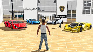 Stealing Every LAMBORGHINI CAR From SHOWROOM INDIAN BIKES DRIVING 3D [upl. by Anwahsed]