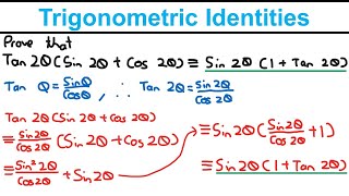 Trigonometric Identities  Trigonometric Identities and Equations  Edexcel AS and A Level Maths [upl. by Inoek]