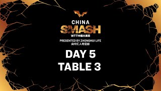 LIVE  T3  Day 5  China Smash 2024 [upl. by Boesch766]